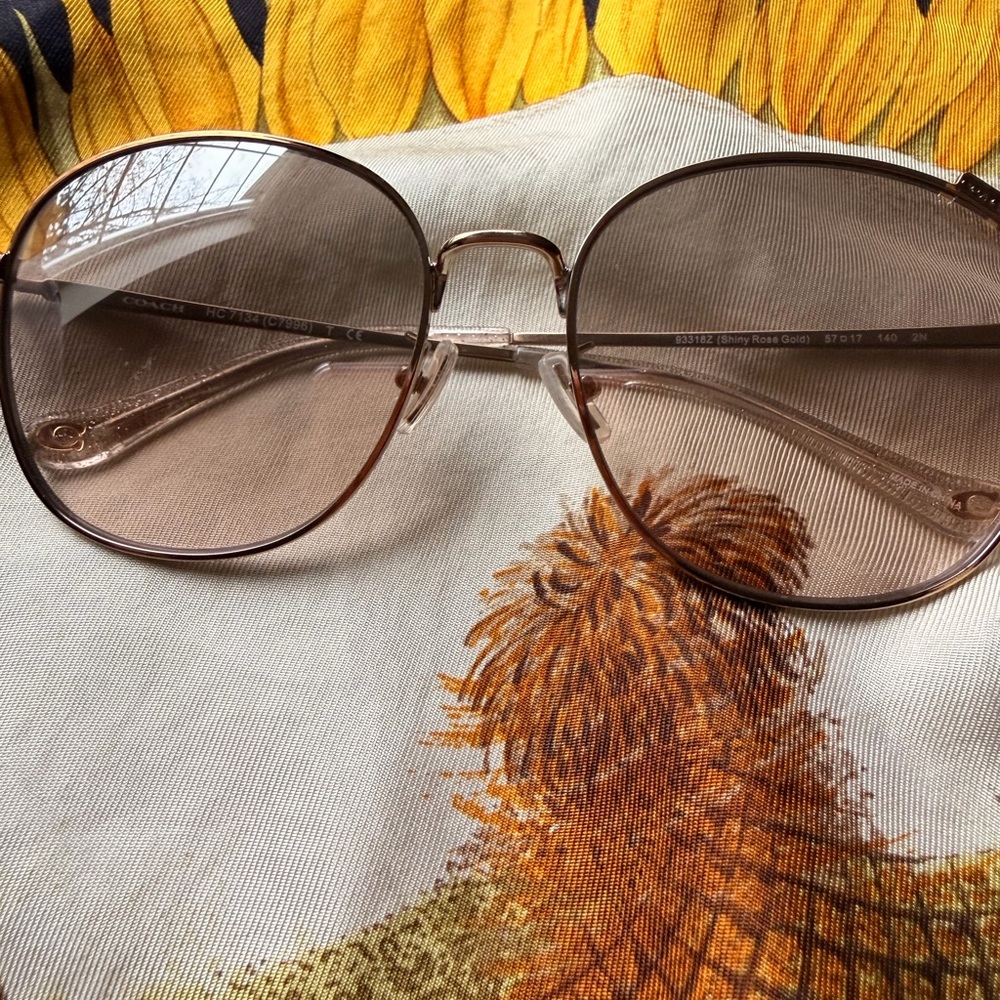 Coach Brown Aviator Sunglasses